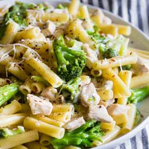 Chicken Broccoli Ziti Alfredo